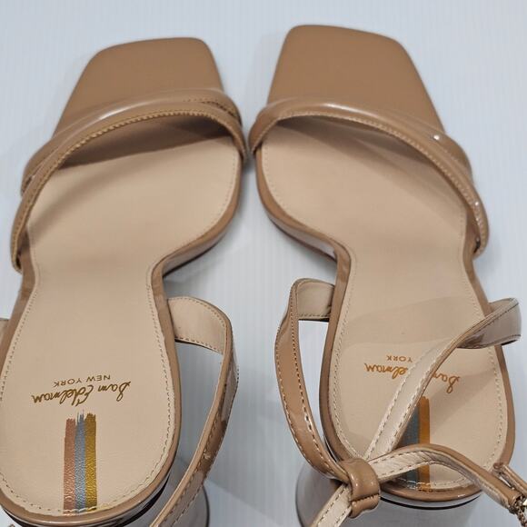 NEW Sam Edelman Kia Block Heel Strappy Sandal Rosa Blush Patent Size 10.5 - Picture 9 of 12